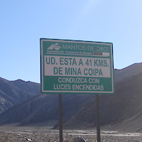 Orestone- Highway 31 signage - turn left onto Resguardo property access road