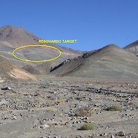 Orestone - Resguardo target and access road from Highway 31
