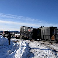 Captain Project- Unloading drill equipment - January 2022