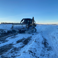 Road clearing and drill pad construction January 2022 program